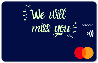 Digital Gift Card – We will miss you